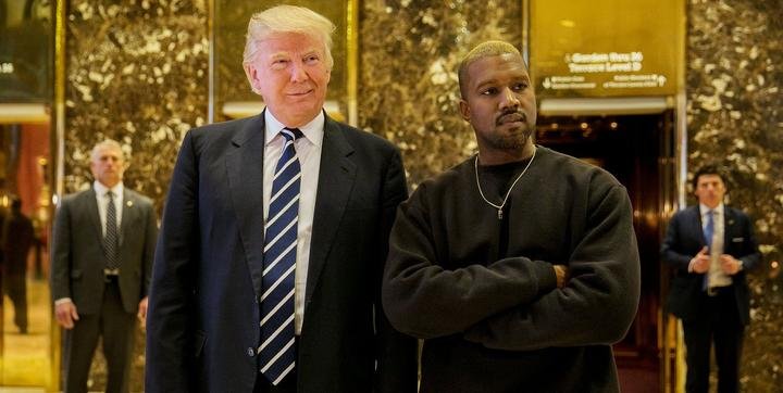 The Kardashian effect? Kanye West looked very cozy as he met with US president-elect Donald Trump. Picture: Twitter