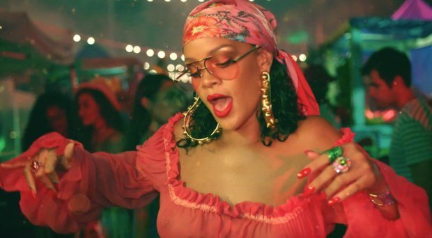 Rihanna looks from the #WildThoughts music video.