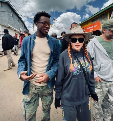 Kennedy and Madonna in Kenya